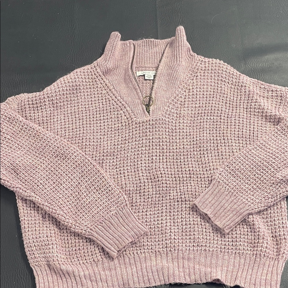 American Eagle Outfitters Mauve V-Neck Sweater